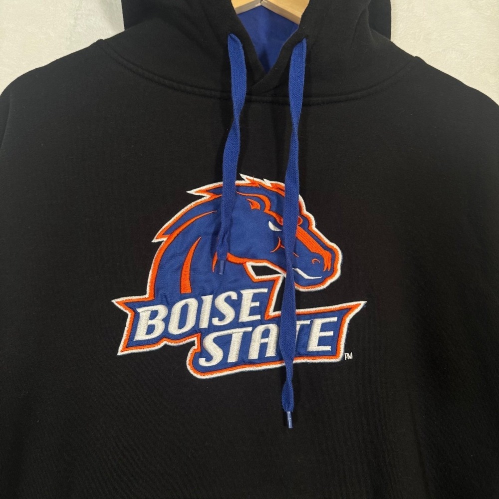 Stadium Athletics Black Boise State Broncos Hoodie Large - Picture 2 of 8
